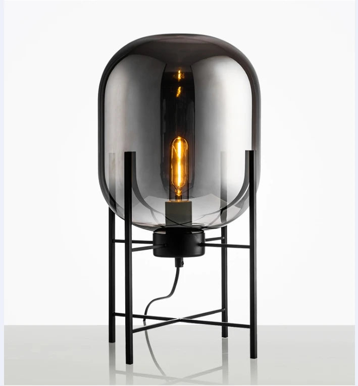 lampe de table nordique postmoderne en verre pour décoration
