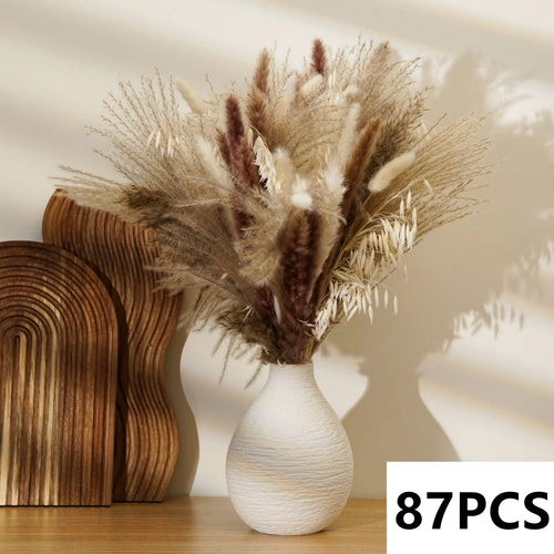 bouquet dherbe de pampa naturelle pour décoration et cadeaux - vue 10 sur 18