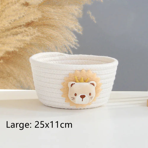 panier de rangement tissé animaux pour jouets et divers objets - vue 17 sur 21