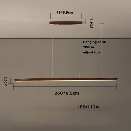 lustre suspendu en bois design tendance dimmable pour intérieur moderne - vue 15 sur 15