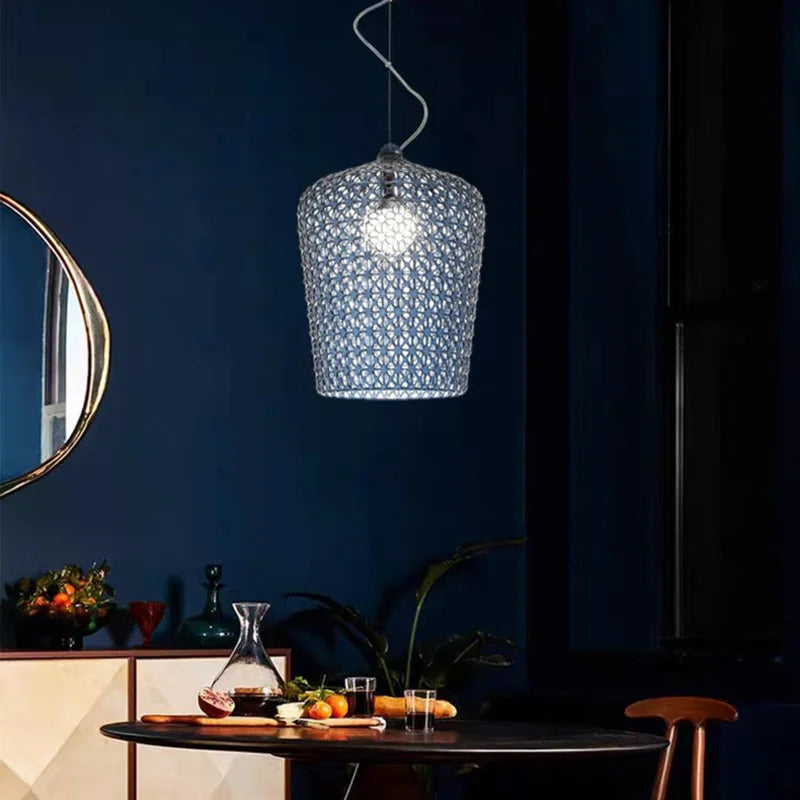 lampe suspendue moderne en acrylique transparent pour divers espaces