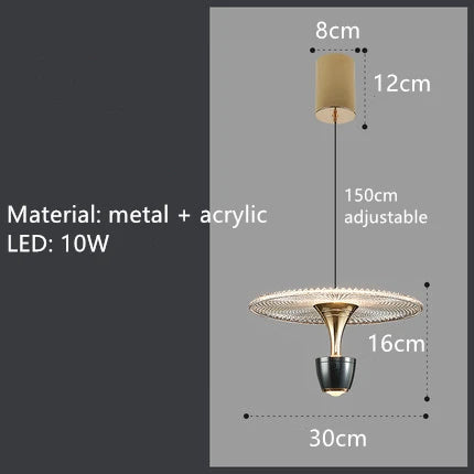 suspension acrylique à LED pour bar et café - vue 9 sur 9