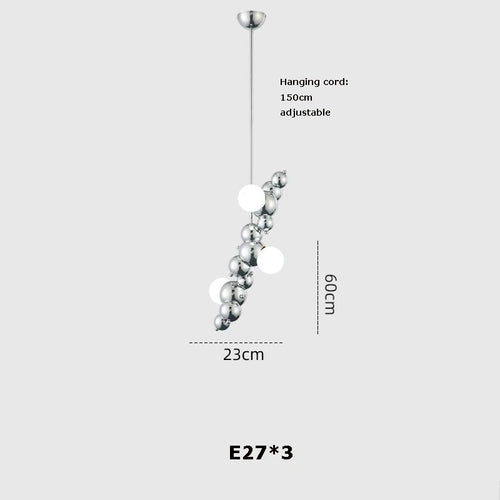suspension artistique à led à intensité variable pour décoration intérieure