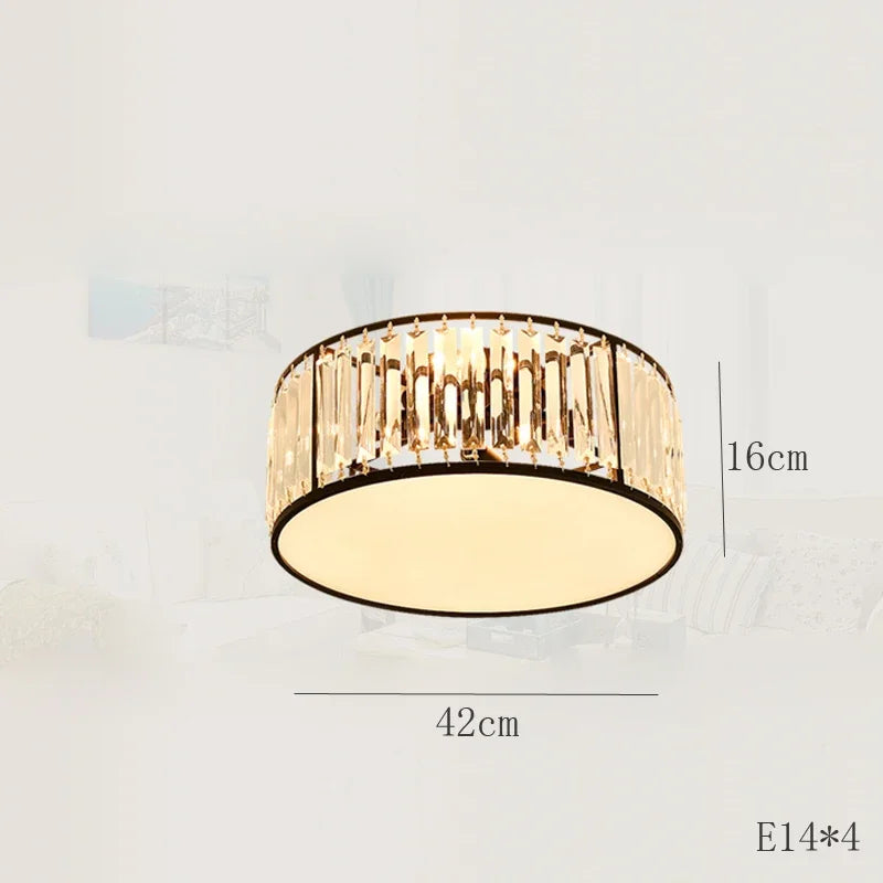 plafonnier led en cristal décoration intérieure moderne pour votre espace - vue 8 sur 12