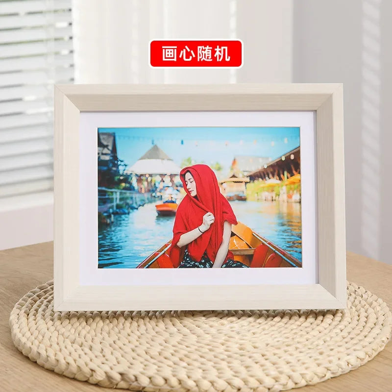 cadre photo en bois minimaliste pour décoration intérieure et cadeau