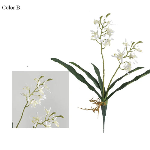 orchidée papillon artificielle pour décoration de mariage et fête - vue 8 sur 10