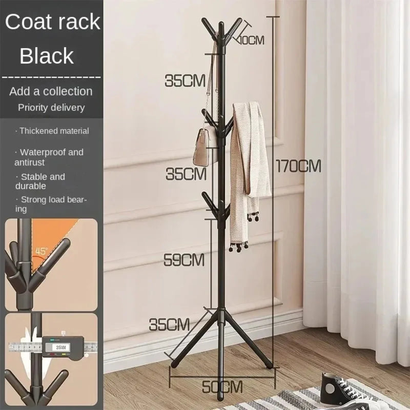 porte-vêtements et chapeaux support vertical en forme de branche d'arbre