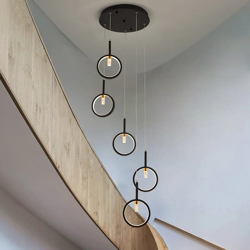 lustre moderne simple en forme trapézoïdale pour décoration intérieure - vue 3 sur 12