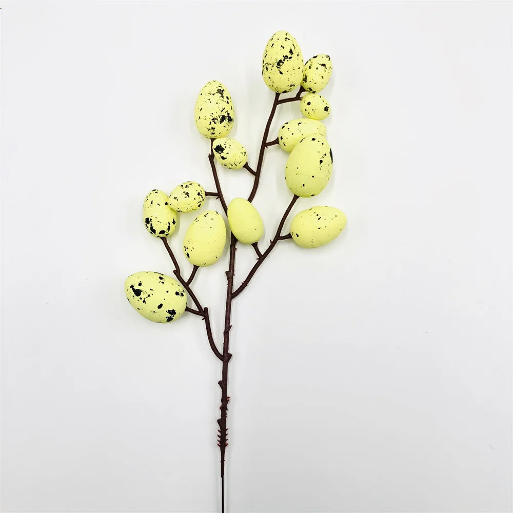 décoration œuf artificiel fleurs mousse pour pâques diy - vue 13 sur 17