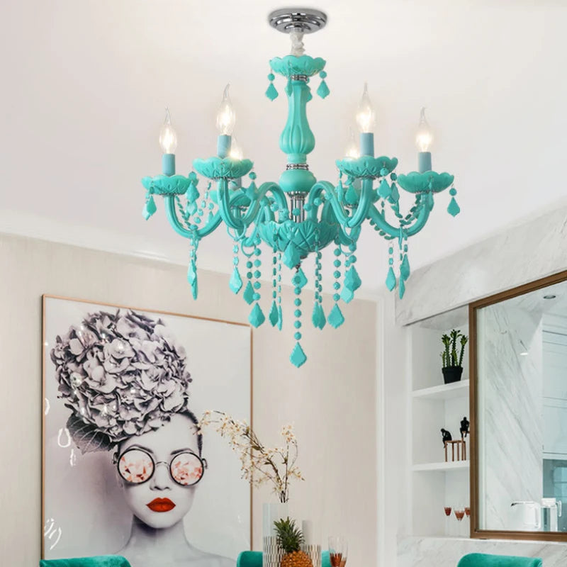 lustre en cristal pour une chambre de petite fille - vue 4 sur 12