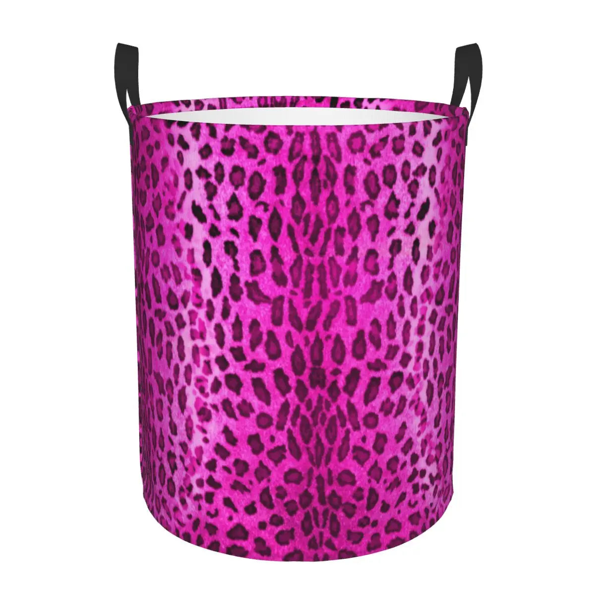 panier à linge imprimé léopard grand rangement pliable pour vêtements - vue 15 sur 17