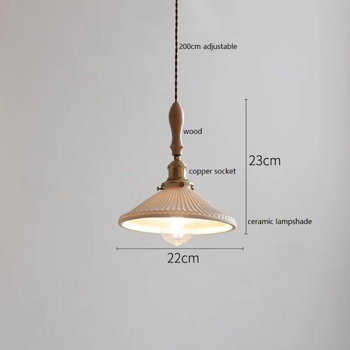 suspension LED en céramique conique design - vue 13 sur 29
