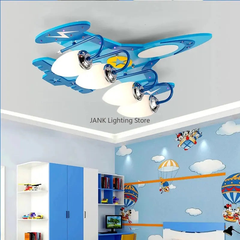 lustre led avion pour enfants protection des yeux décoration environnementale