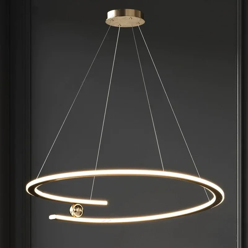suspension LED design moderne luminaire décoratif d'intérieur - vue 7 sur 12