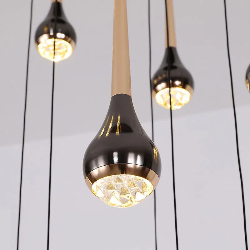 lustre moderne design luxe pour villa duplex - vue 5 sur 14
