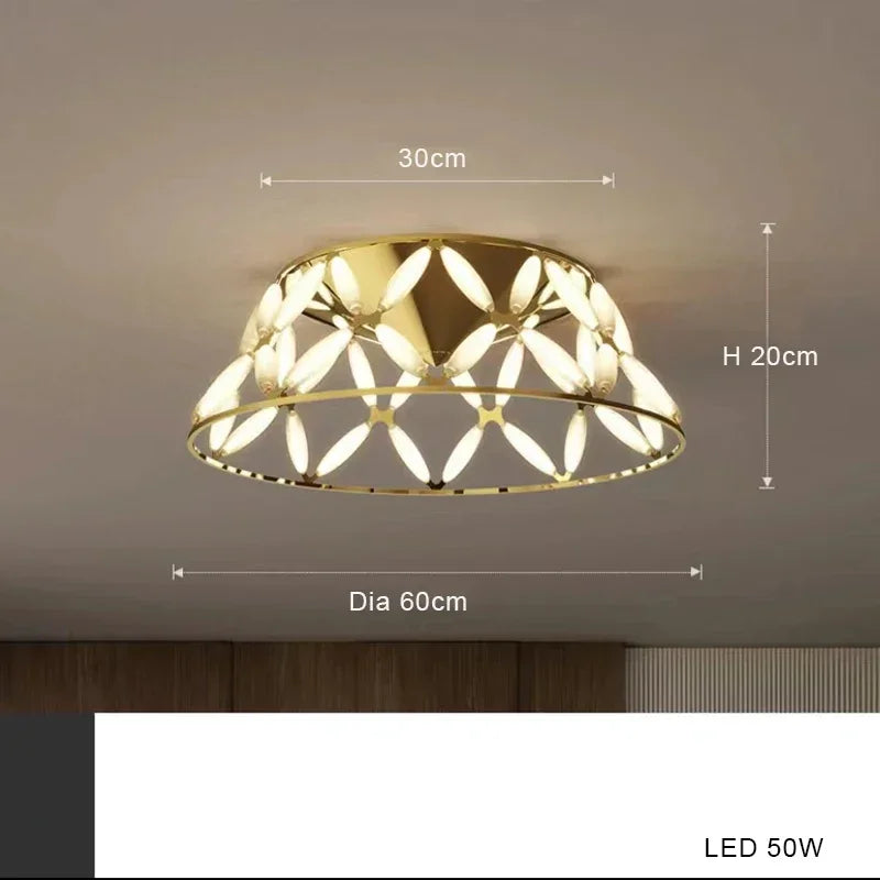 lustre nordique moderne lampe led créative pour décoration intérieure - vue 8 sur 13