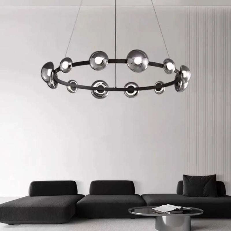 Lustre en Verre moderne minimaliste cuivre pour salle à manger chambre bureau intérieur décor à la maison luminaire nordique or