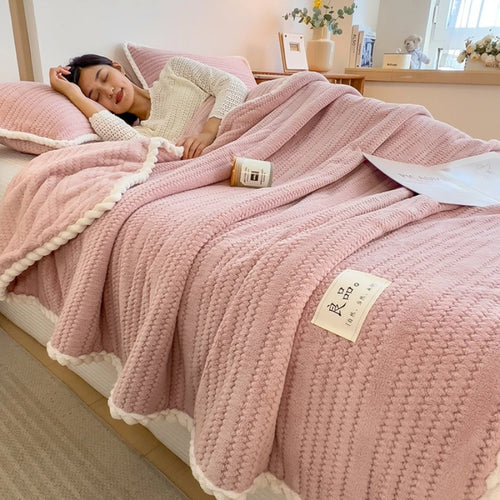 Plaid polaire douceur pour canapé chambre et voyage - vue 4 sur 7