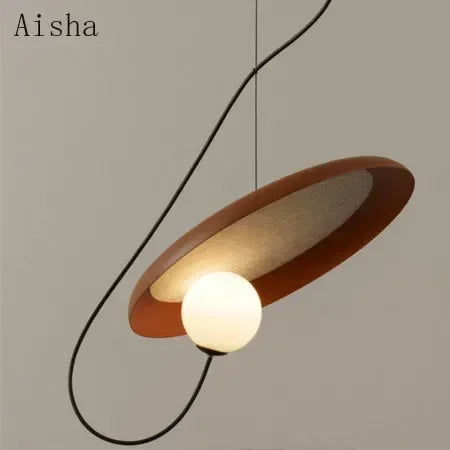 suspension design nordique en fer forgé luminaire décoratif créatif - vue 7 sur 9