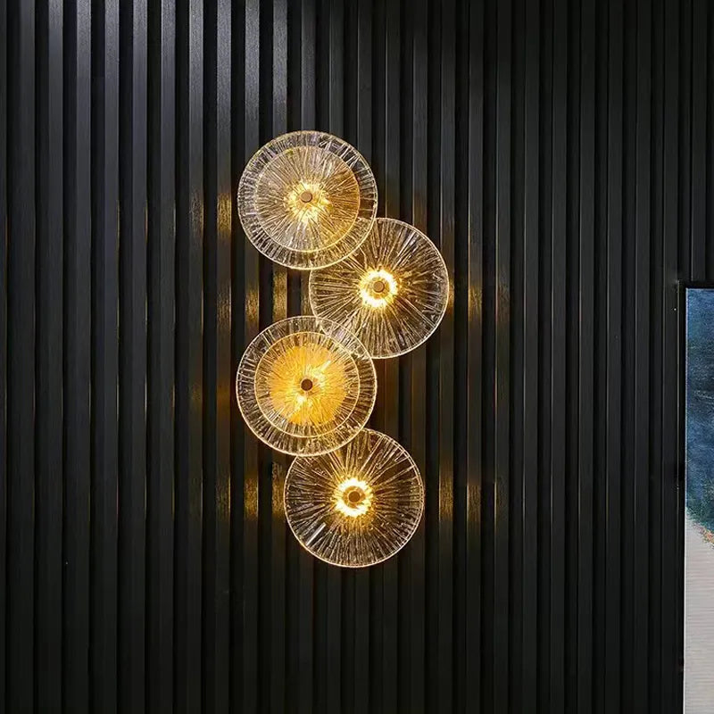 lampe led ronde en verre au design nordique moderne