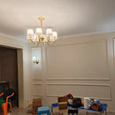 plafonnier led en cuivre design nordique moderne et luxueux