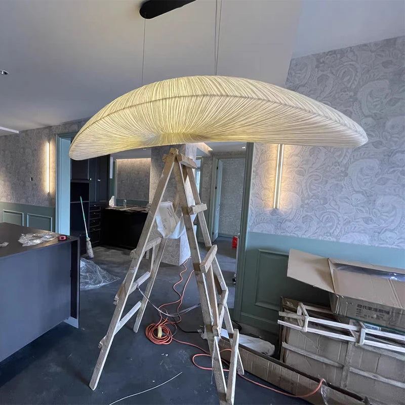 Lustre en tissu marin de luxe style voilier - vue 6 sur 14