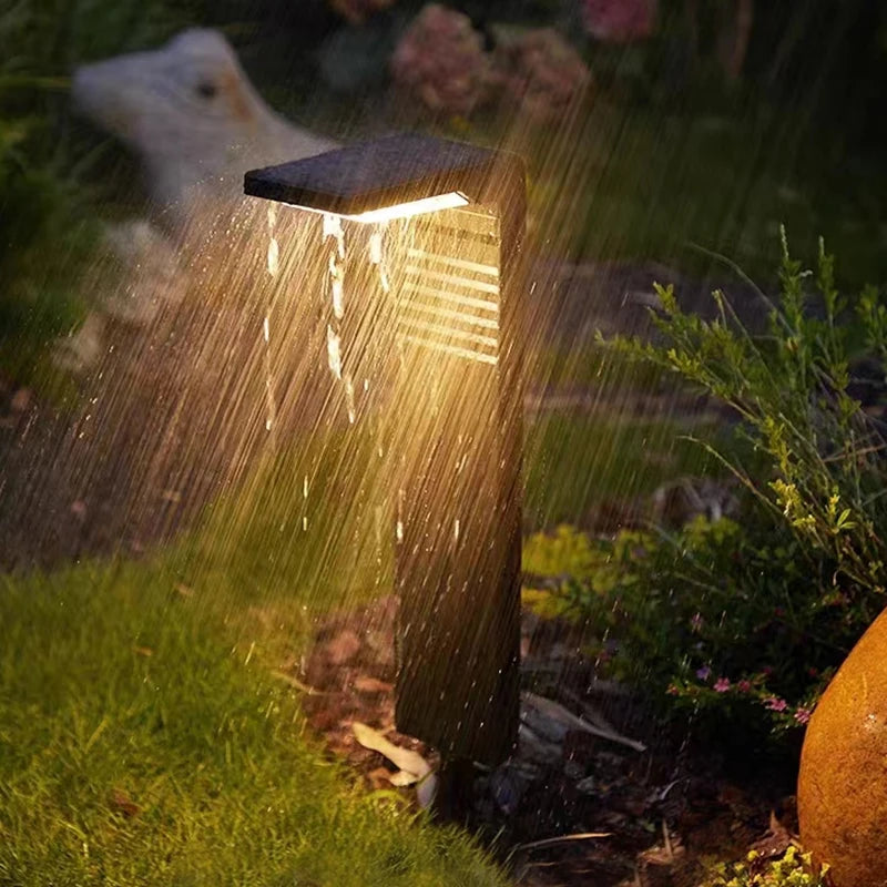 Lampe de jardin décoration extérieure lampe à gazon LED étanche pour cour voie paysage borne éclairage à énergie solaire