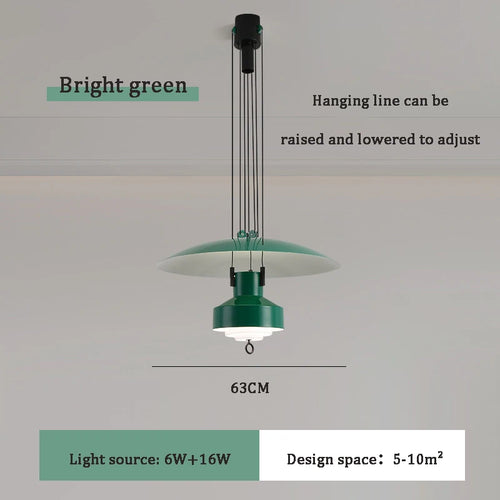 lustre suspendu nordique réglable pour intérieur élégant - vue 11 sur 14