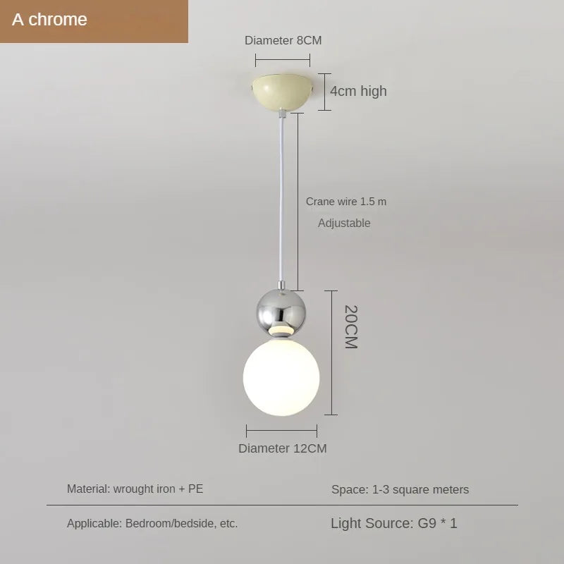 lustre nordique moderne en forme de gourde créative pour intérieur - vue 10 sur 12
