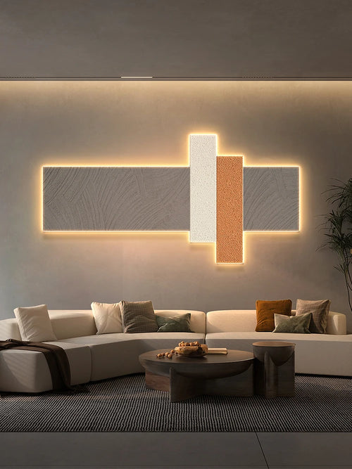 applique murale led minimaliste télécommande design nordique décorative - vue 2 sur 10