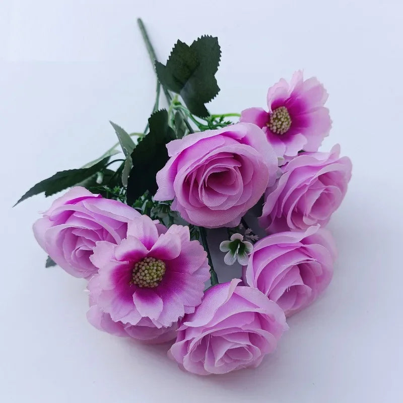 bouquets de roses artificielles pour mariage décoration romantique - vue 8 sur 10