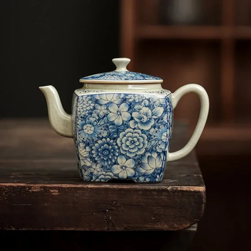 Bouilloire ceramique chinoise motifs traditionnels service the