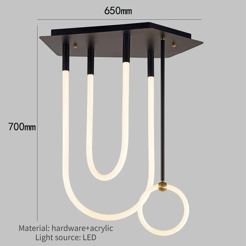 plafonnier moderne minimaliste luxe pour intérieur et extérieur - vue 9 sur 8