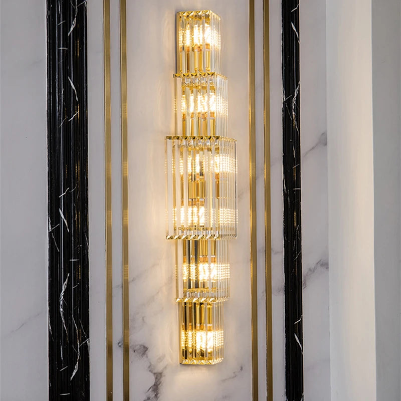 applique murale moderne en cristal pour un éclairage luxueux - vue 5 sur 15