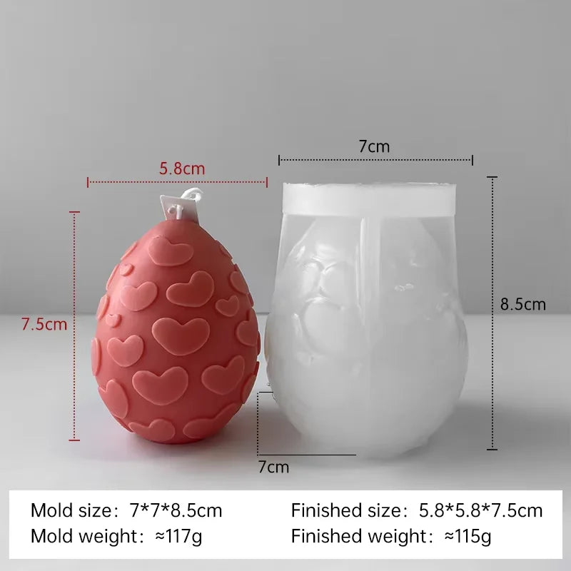 moule à bougie en silicone pour œufs de pâques à créer soi-même - vue 11 sur 21