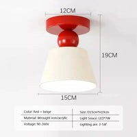 applique murale led moderne nordique macaron