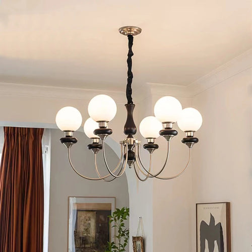 lustre médiéval en verre pour décoration intérieure élégante