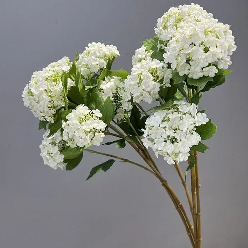 fleurs artificielles hortensia décoration jardin branche en soie - vue 5 sur 13