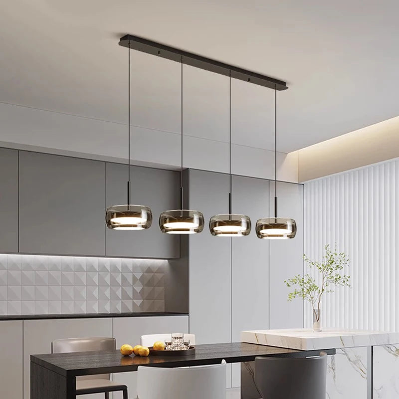 lustre décoratif pour intérieur avec lampes suspendues