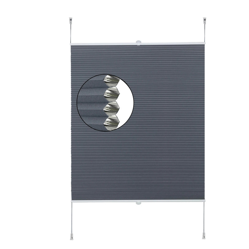 Store plissé alvéolé sans perçage pour fenêtres chambre