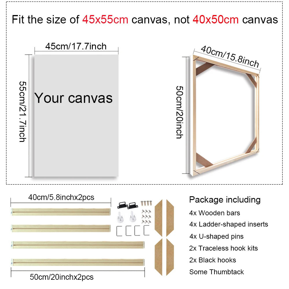 cadre mural en bois pour toiles et peintures décoratives - vue 17 sur 30