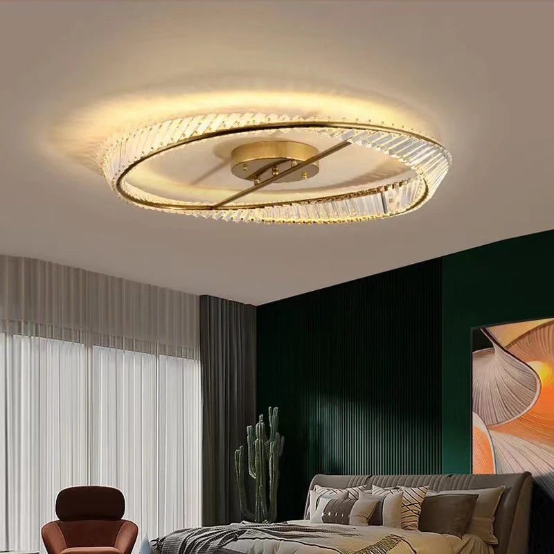 Plafonnier de luxe nordique salon créatif salle à manger lustre de plafond en cristal chambre décoration de la maison suspension LED lumières