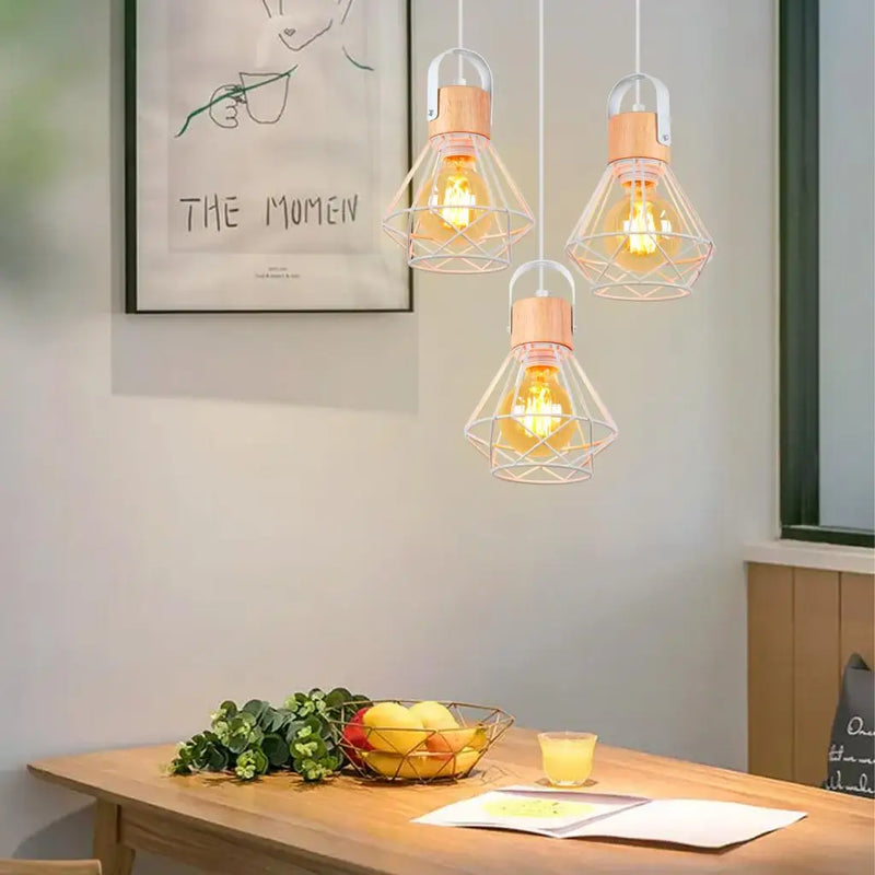 lampes suspendues nordiques en bois pour restaurants bars hôtels cafés