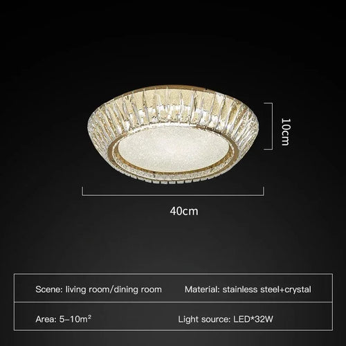 plafonnier en cristal luxe design nordique pour décoration intérieure - vue 10 sur 10