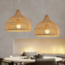 suspension en rotin japonais pour restaurant asiatique style pastoral