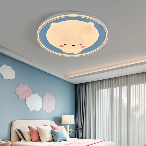plafonnier lapin dessin animé pour décoration chambre enfants - vue 4 sur 9