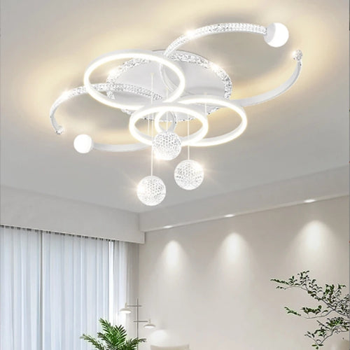 lustre moderne intelligent led décoratif - vue 5 sur 10