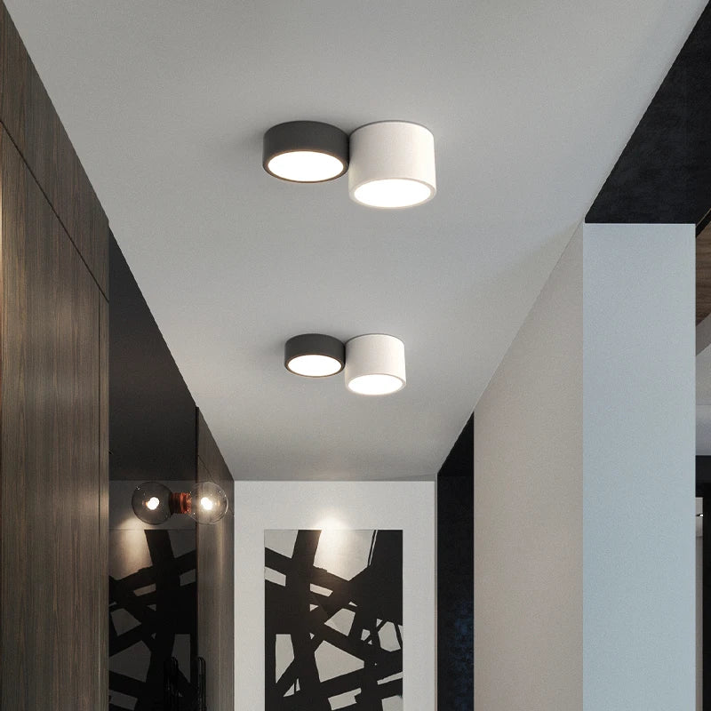 Nordique Mingzhuang Downlight LED plafonnier ménage chambre lumière circulaire Simple moderne porche couloir lumière - vue 5 sur 10