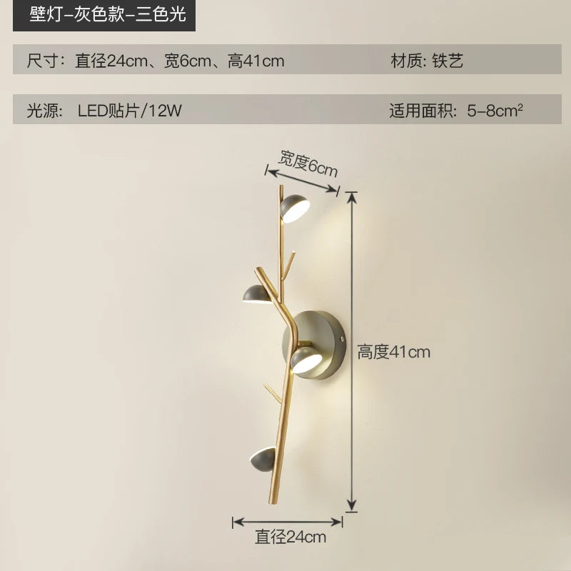 applique murale led moderne et créative pour intérieur décoratif - vue 7 sur 8