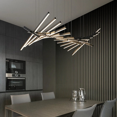 lustre led luxe suspension longue bande pour bricolage